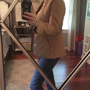 Crown & Ivy Quilted Camel Colored Jacket